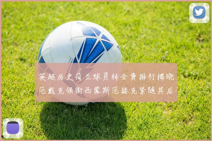 英超历史荷兰球员转会费排行揭晓范戴克领衔西蒙斯范赫克紧随其后